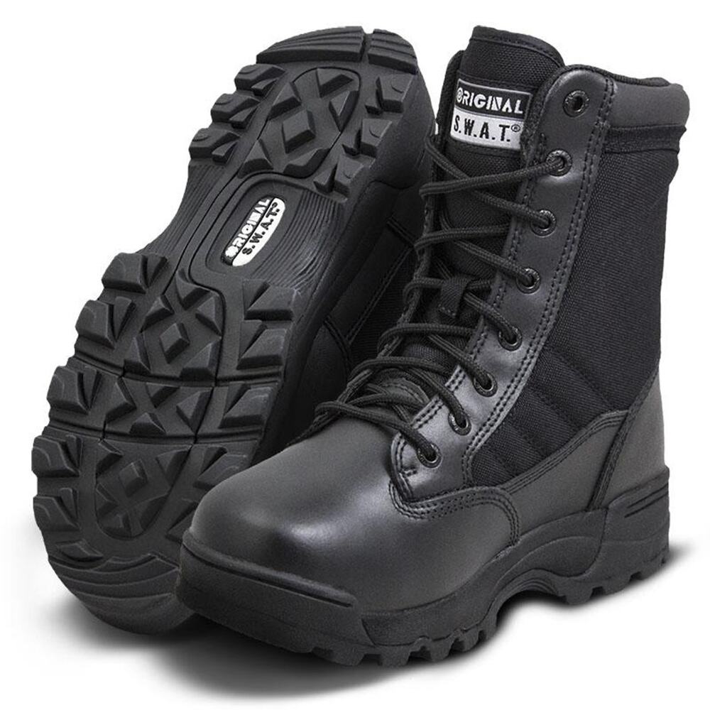 Original S.W.A.T Men's 15 Black Leather Classic 9" Safety Plus Work Boots P22-24